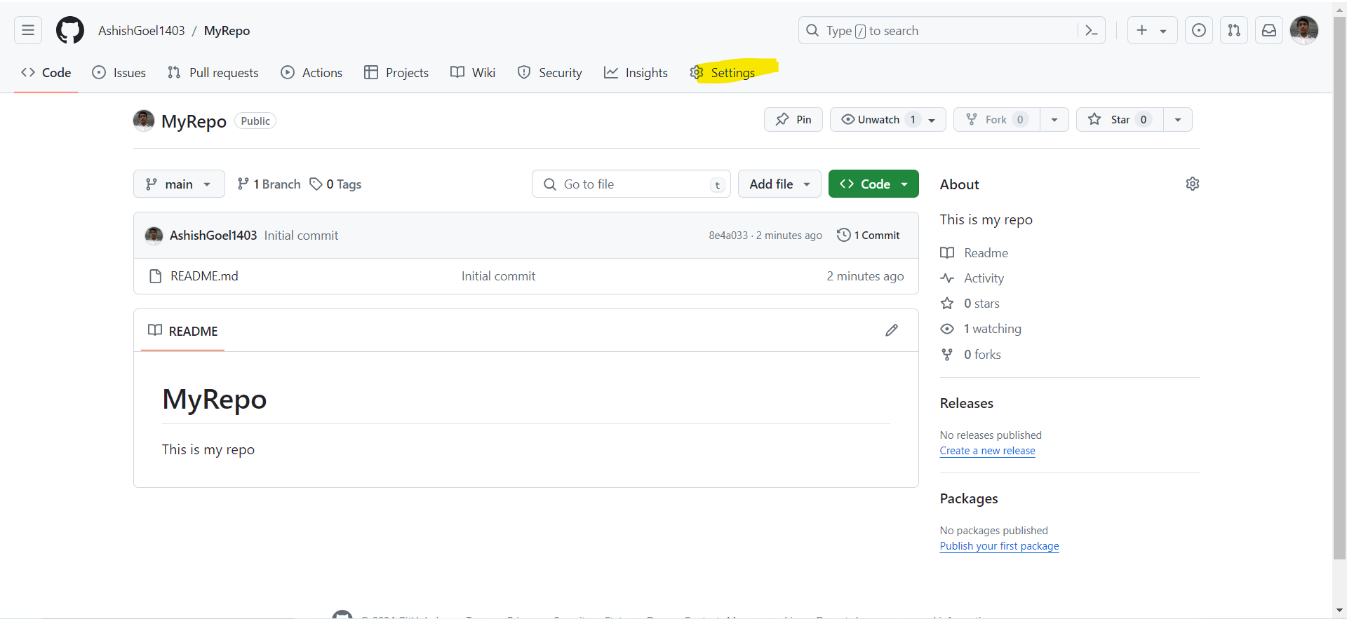 Create a new repository in GitHub Create a new repository in GitHub